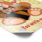 Teddy Bear Holding Heart Photo Saint-Valentin (Coin)