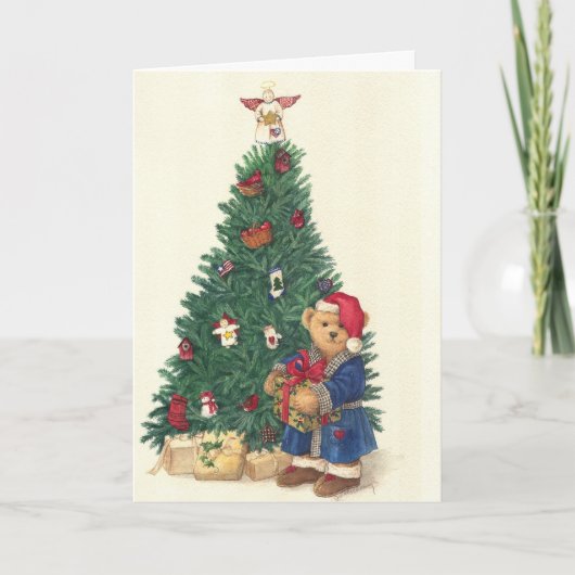 TEDDY BEAR HOLIDAY INVITATION DE FÊTE (Devant)