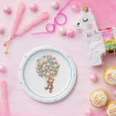 Teddy Bear Hot Air Baby shower Bord (Feest)