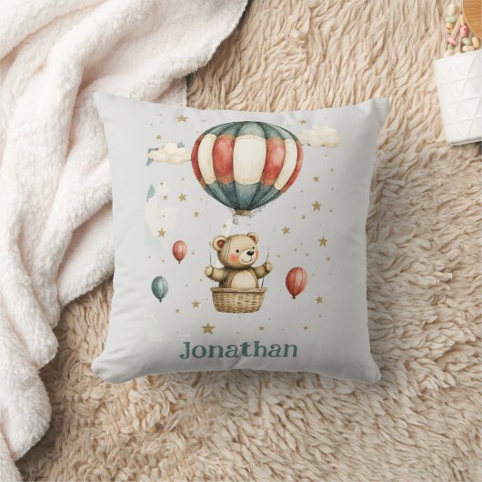 Teddy Bear Hot Air Balloon Cozy Kussen (Deken)