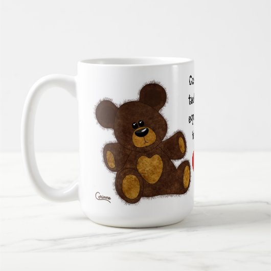 Teddy Bear Hug - 15 oz. Mug (Gauche)