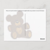 Teddy Bear Hug - Carte postale (Dos)