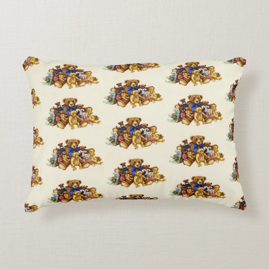 TEDDY BEAR HUGS ACCENT PILLOW *Customize Kussen (Voorkant)