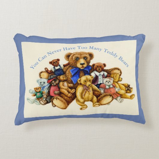 TEDDY BEAR HUGS ACCENT PILLOW *Customize Kussen (Voorkant)