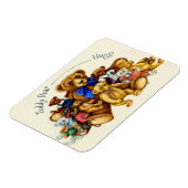 TEDDY BEAR HUGS MAGNET *Personnaliser (Côté Gauche)