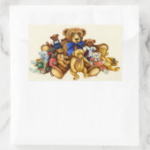 TEDDY BEAR HUGS STICKERS rechthoekig blad (Tas)