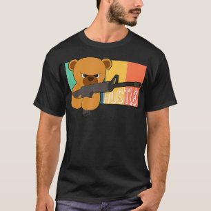 Teddy Bear Hustle Hip Hop Money Rap DJ T-shirt