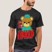 Teddy Bear Hustle Hip Hop Money Rap DJ T-shirt (Voorkant)