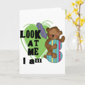 Teddy Bear Ik ben 3 Verjaardag Tshirts en Geschenk Kaart (Gele Bloem)