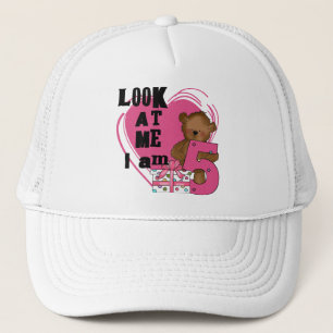 Teddy Bear Ik ben 5 Verjaardag T-shirts en Geschen Trucker Pet