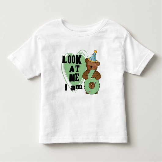 Teddy Bear Ik ben 6 Verjaardag T-shirts en Geschen (Voorkant)