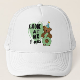 Teddy Bear Ik ben 6 Verjaardag T-shirts en Geschen Trucker Pet