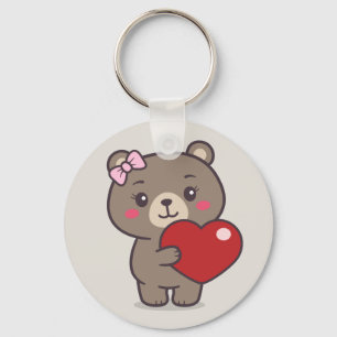 Teddy Bear Illustratie Sleutelhanger