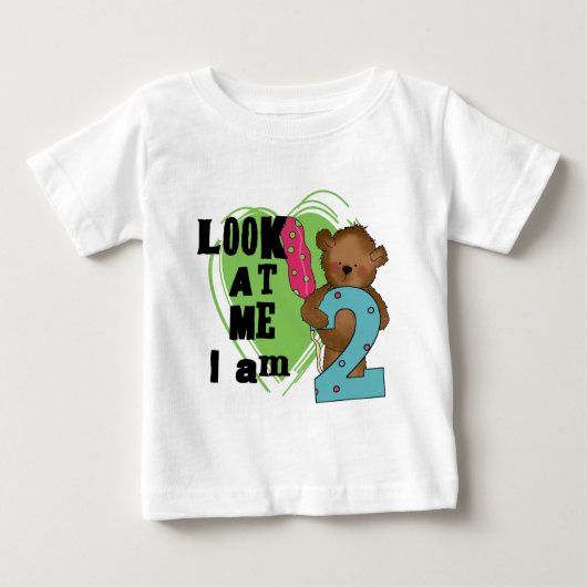 Teddy Bear I'm 2 Anniversaire T-shirts et cadeaux (Devant)