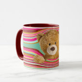 Teddy Bear in Stripes Mok (Voorkant links)