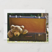 Teddy Bear in Suitcase Baby shower Invitation (Dos)