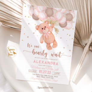 Teddy Bear Invitation Baby shower Kaart