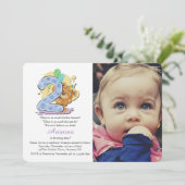 Teddy Bear Invitation photo de deux ans (Debout devant)