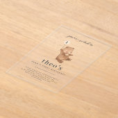 Teddy Bear Invitation pour le premier anniversaire (Poser)