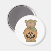 Teddy Bear Jack O'lantern Magneet (Voorkant / Achterkant)