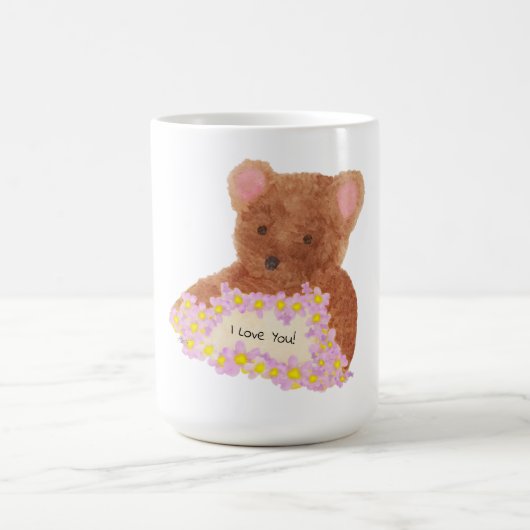 Teddy Bear - Je t'aime ! Café Mug (Centre)