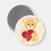 Teddy Bear "Je T'Aime !" Magnet (Recto/Verso)