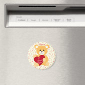 Teddy Bear "Je T'Aime !" Magnet (In Situ (Lave-vaisselle))