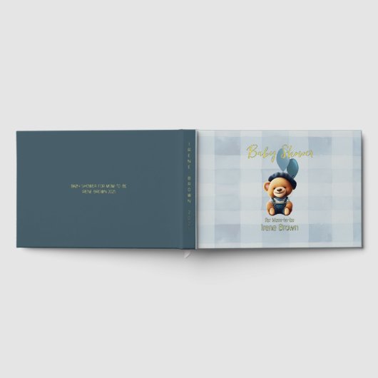 Teddy Bear Jean Baby shower Bleu (Complet)