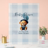 Teddy Bear Jean Baby shower Bleu (Mariage)