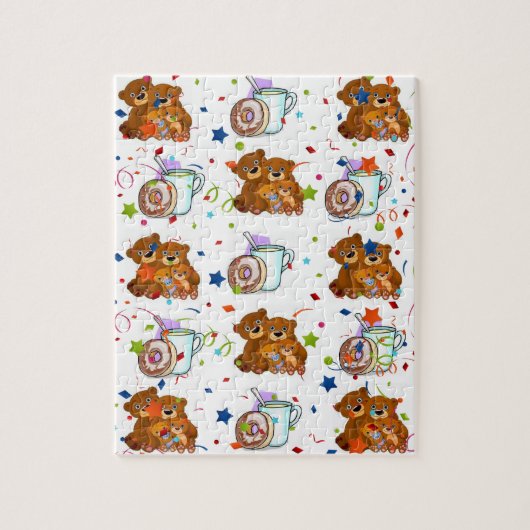 Teddy Bear Jigzaag Puzzle Legpuzzel (Verticaal)