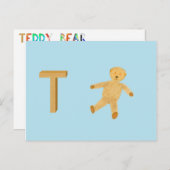 Teddy Bear Kaart (Voorkant / Achterkant)