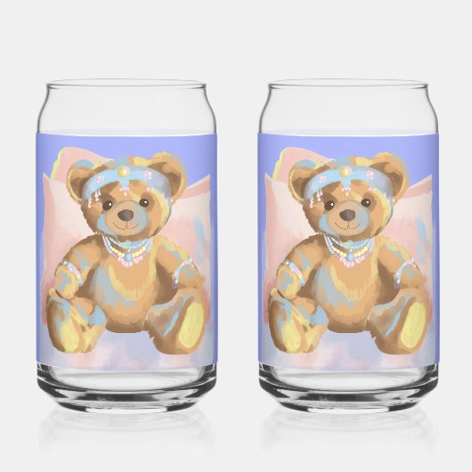 Teddy Bear kan glas drinken (Voorkant)