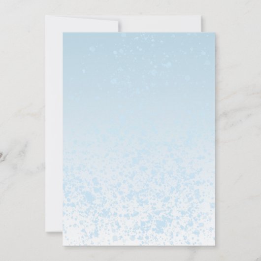 Teddy Bear kan het Baby shower blauw wachten Kaart (Achterkant)