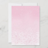 Teddy Bear kan het roze Baby shower van een meisje Kaart (Achterkant)