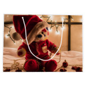 Teddy Bear kerstcadeau Groot Cadeauzakje (Achterkant)