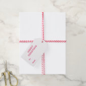 Teddy Bear-kersttrein Gift Labels Cadeaulabel (Met Touw)