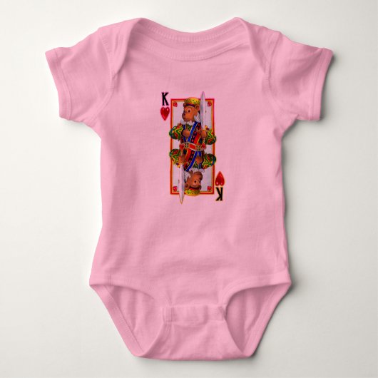 Teddy Bear King of Hearts Romper (Voorkant)