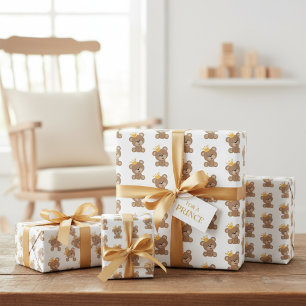 Teddy Bear King Wrapper Feuilles de papier