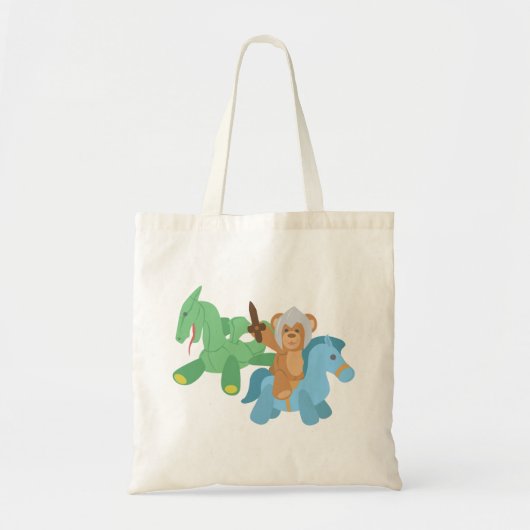 Teddy Bear Knight Tote Bag (Voorkant)