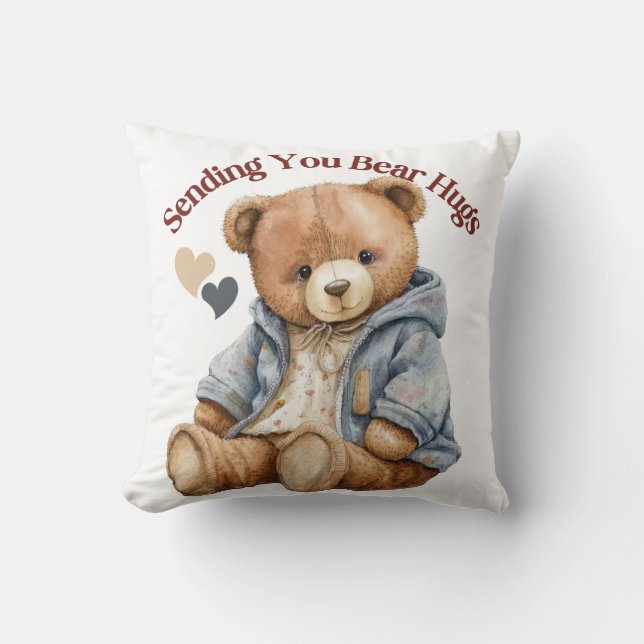 Teddy Bear Knuffel Sierkussen (Voorkant)