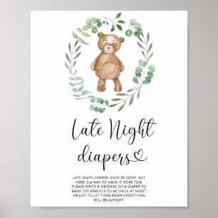 Teddy Bear \ Late night couches jeu Poster
