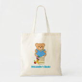 Teddy Bear leest zijn boeken persoonlijk Tote Bag (Voorkant)