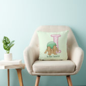 Teddy Bear Letter I Monogram Kussen (Stoel)