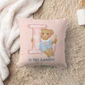 Teddy Bear Letter L Monogram Kussen (Deken)