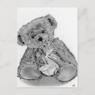 Teddy Bear Little Fairy Briefkaart
