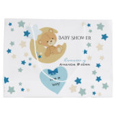 Teddy Bear Love Baby Boy Shower | Groot Cadeauzakje (Achterkant)