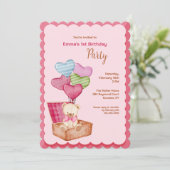 Teddy Bear Love Invitations Kaart (Staand voorkant)