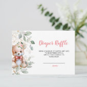 Teddy Bear luier loterij ticket (Staand voorkant)