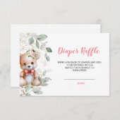 Teddy Bear luier loterij ticket (Voorkant / Achterkant)