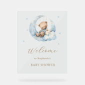 Teddy Bear Lune sur le Baby shower de la Lune (Recto)